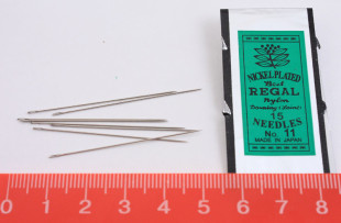 " Gamma" Иглы бисерные сталь HN- 30 25 шт №09