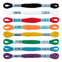 Нитки для вышивания Gamma набор мулине " MOULINE" 100% хлопок 8 x 8 м base