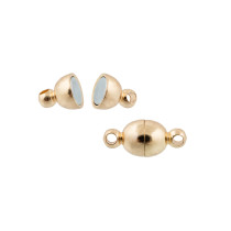 " Zlatka" Замок магнитный FMK- M01 5 х 11 мм 5 шт 04 под золото