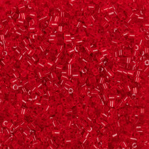 Бисер Чехия BUGLES 351- 12001 0. 5 " 1. 6 мм 50 г 90050 оранжево- красный